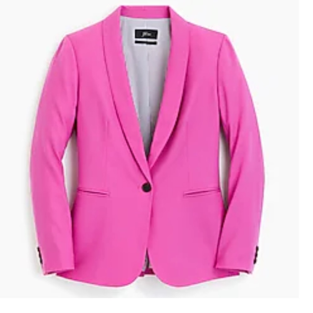 J. Crew Pink Shawl Collar Blazer